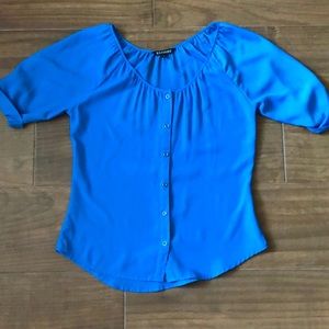 Express Sky Blue Blouse
